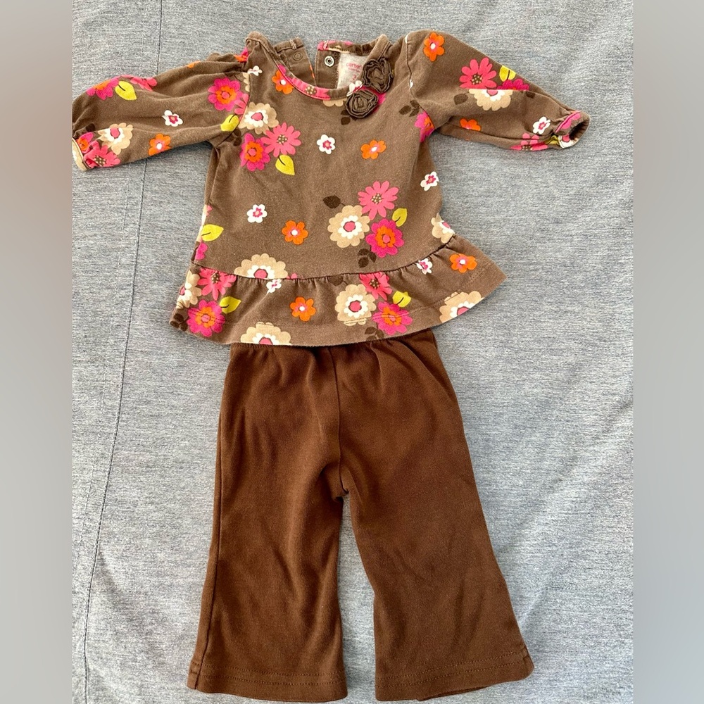 Carters Fall Floral Outfit